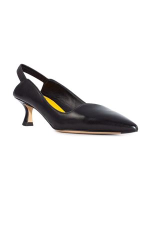 Black leather slingback MARA BINI | S158NERO